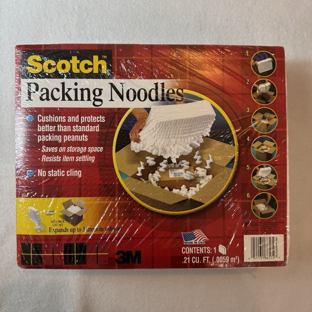 New Scotch Packing Noodles .21 CU FT. Fills .625 Cubic Ft No Static Shipping